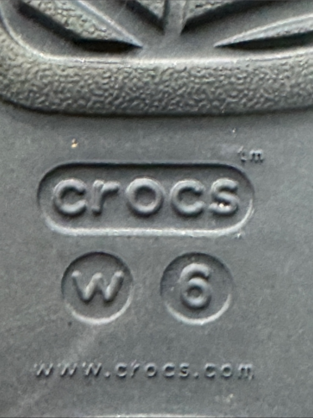 Crocs Navy Sandals with Teal beads Thong Size 6 - Picture 6 of 6